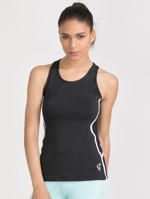 black polyester tank tee - 15132064 - Very Small Image - 1