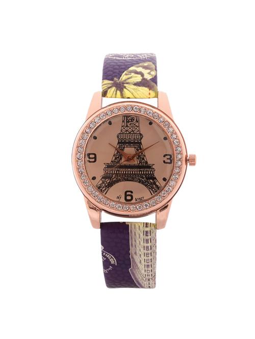 jm tower pu leather belt ladies watch - 15132314 - Very Small Image - 1