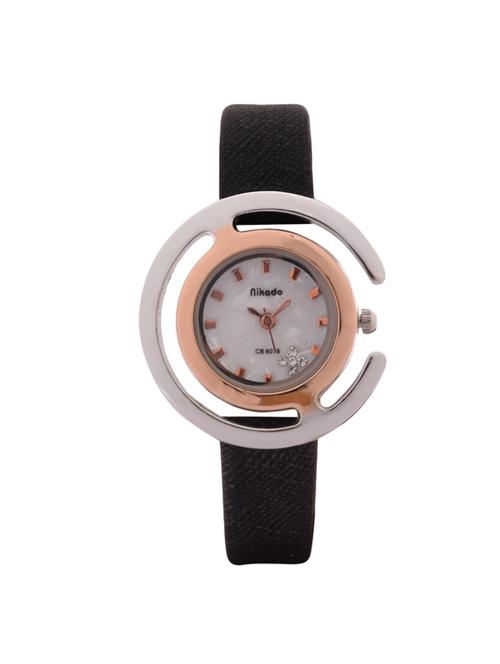 jm nikado pu leather belt ladies watch - 15132319 - Very Small Image - 1