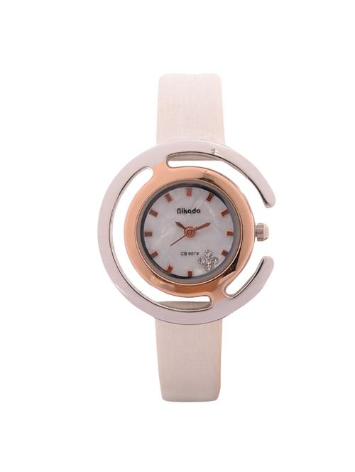 jm nikado pu leather belt ladies watch - 15132320 - Very Small Image - 1