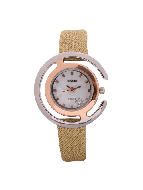 jm nikado pu leather belt ladies watch - 15132321 - Very Small Image - 1