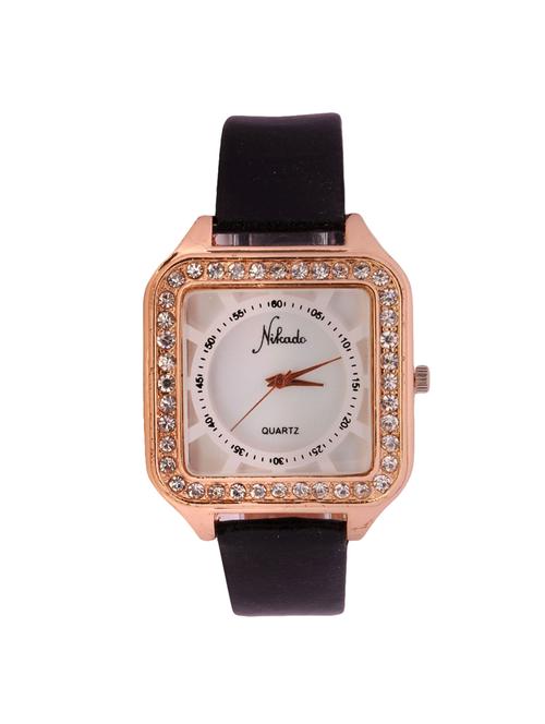 jm nikado pu leather belt ladies watch - 15132324 - Very Small Image - 1
