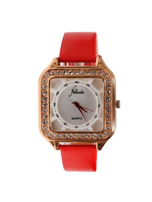 jm nikado pu leather belt ladies watch - 15132325 - Very Small Image - 1