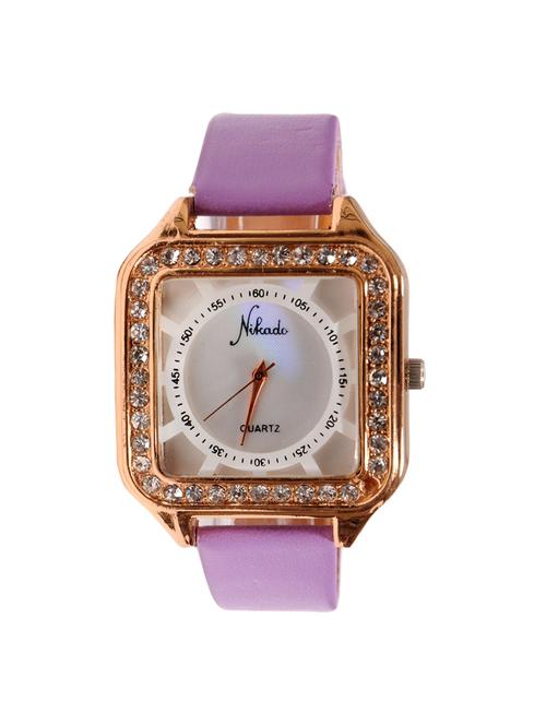 jm nikado pu leather belt ladies watch - 15132327 - Very Small Image - 1