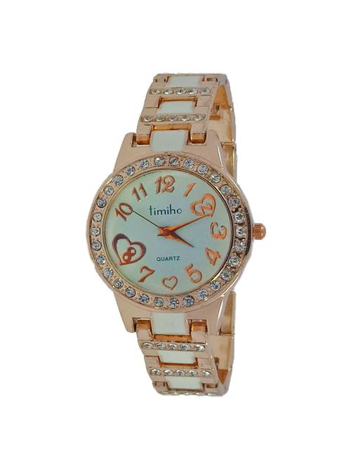 jm metal gold women watche - 15132378 - Very Small Image - 1