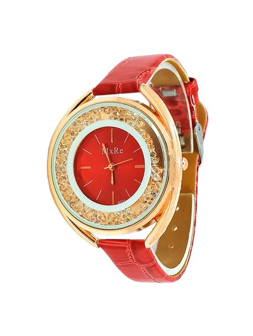 jm maxre pu leather belt ladies watch - 15132402 - Very Small Image - 1