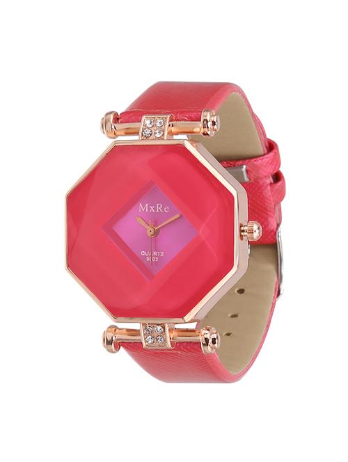 jm maxre pu leather belt ladies watch - 15132407 - Very Small Image - 1