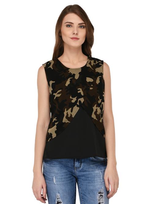 camouflage cross over front top - 15132628 - Very Small Image - 1