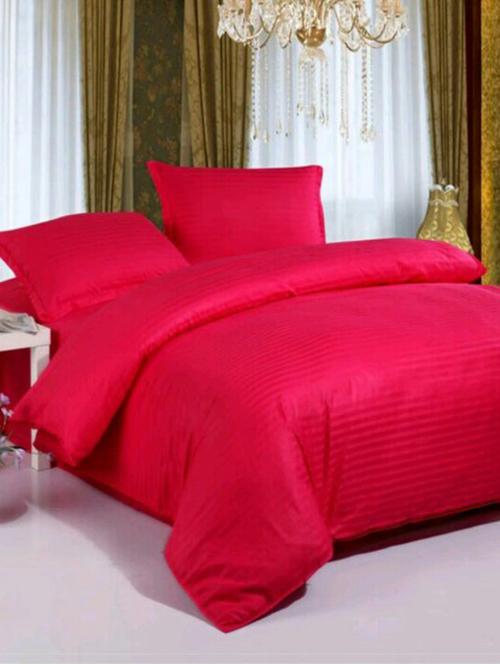 self striped single bedsheet with 2 pillow covers - 15136064 - Very Small Image - 1