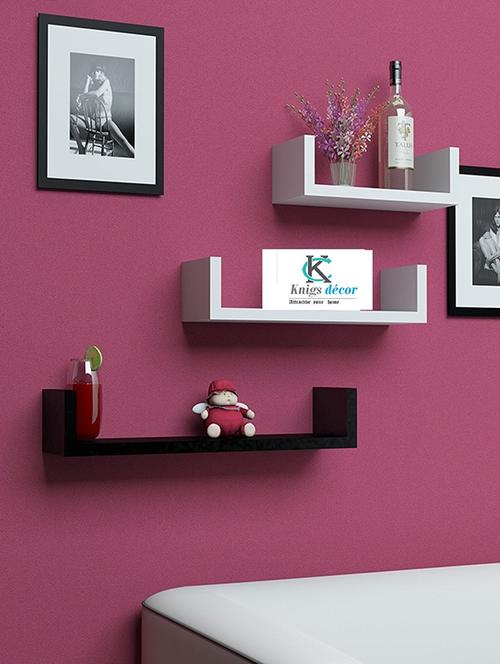 u-shaped set of 3 wall shelf - 15140579 - Very Small Image - 1