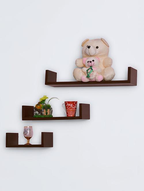 u-shaped set of 3 wall shelf - 15140581 - Very Small Image - 1