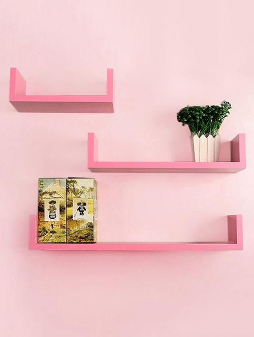 u-shaped set of 3 wall shelf - 15140586 - Very Small Image - 1
