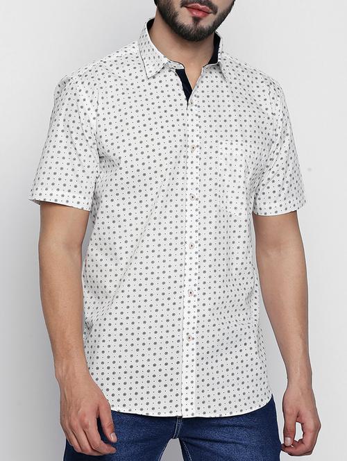 white cotton casual shirt - 15140734 - Very Small Image - 1