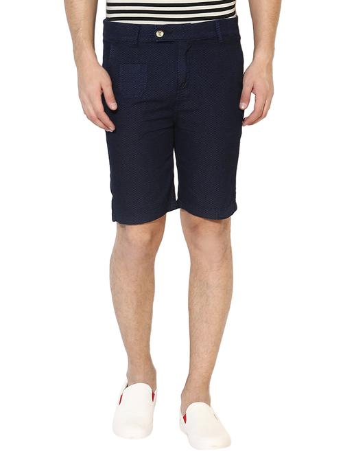 dark blue cotton shorts - 15140875 - Very Small Image - 1