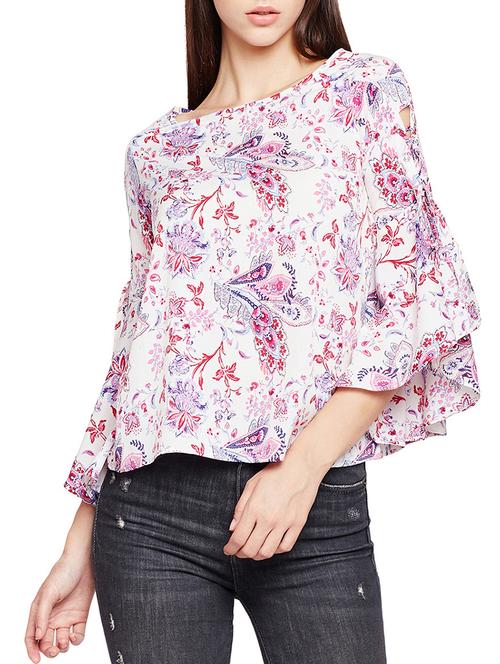 knot detailed bell sleeved top - 15141760 - Very Small Image - 1