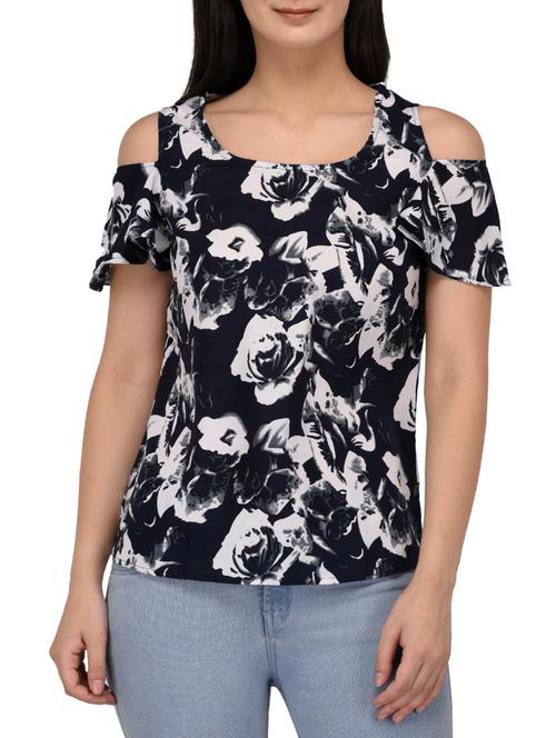 floral cold shoulder top - 15142013 - Very Small Image - 1