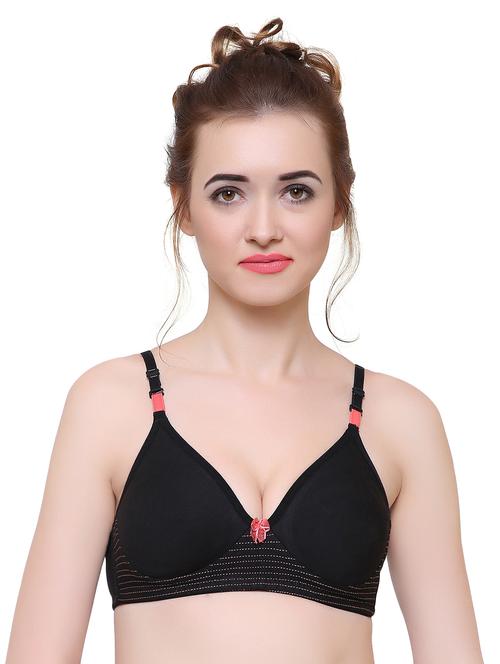 solid black hosery bra - 15142044 - Very Small Image - 1