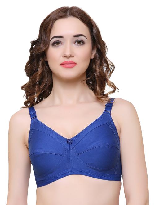 floral patch solid bra - 15142055 - Very Small Image - 1
