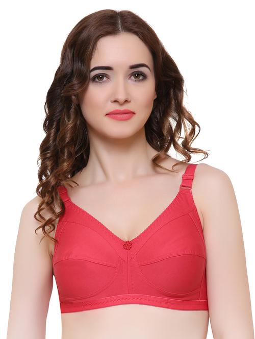 floral patch solid bra - 15142056 - Very Small Image - 1