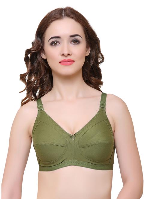 floral patch solid bra - 15142057 - Very Small Image - 1