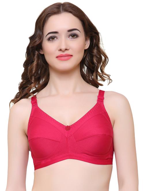 floral patch solid bra - 15142058 - Very Small Image - 1