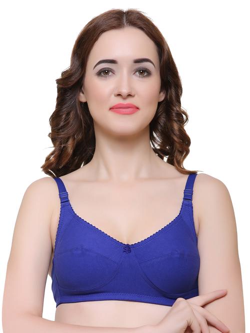 floral patch solid bra - 15142061 - Very Small Image - 1