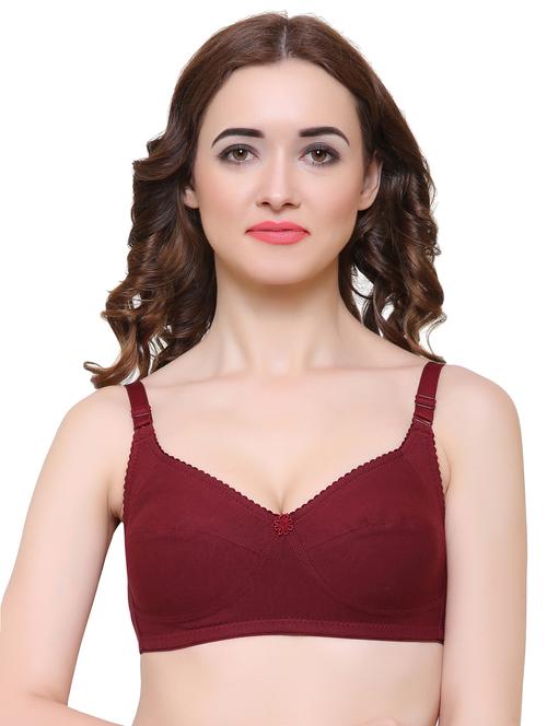 floral patch solid bra - 15142062 - Very Small Image - 1