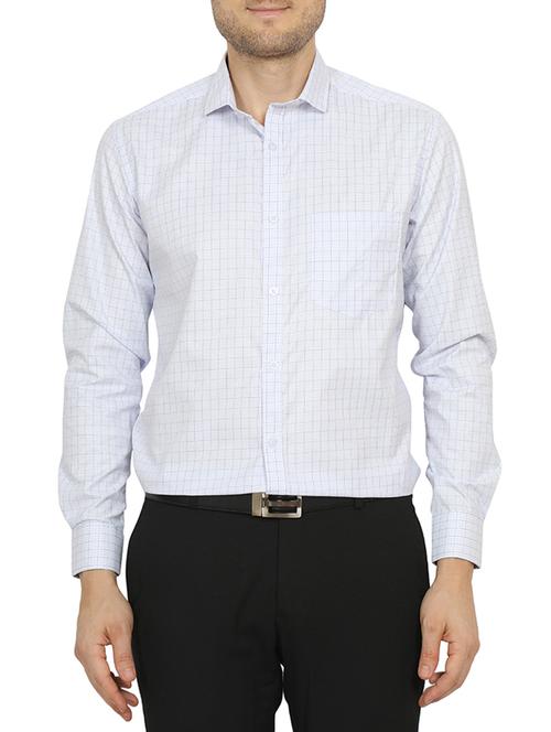 white cotton blend formal shirt - 15144454 - Very Small Image - 1