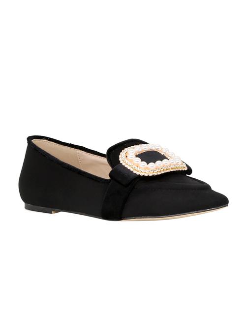 black velvet slip on ballerina - 15144462 - Very Small Image - 1
