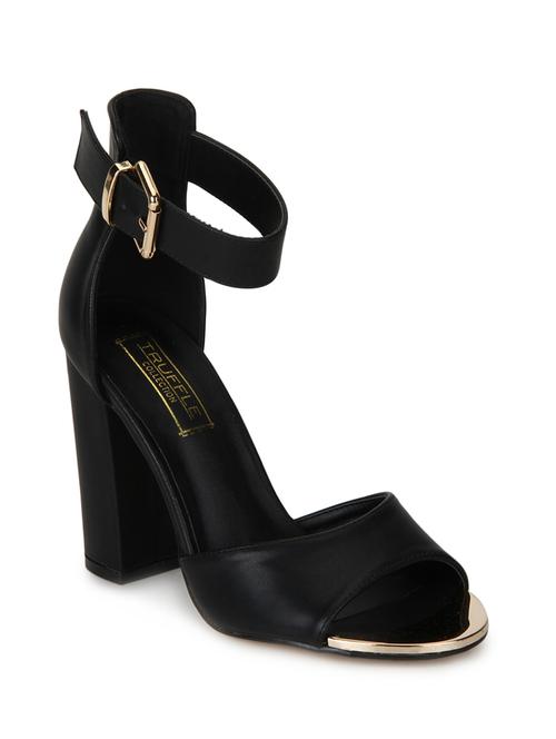 black patent leather ankle strap sandals - 15144742 - Very Small Image - 1