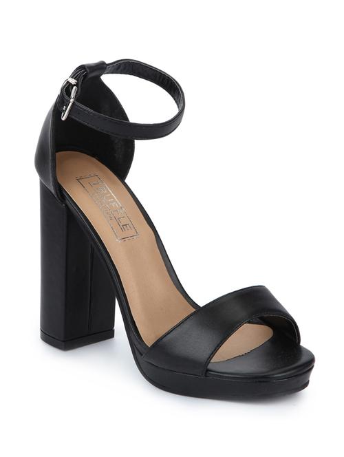 black patent leather ankle strap sandals - 15144749 - Very Small Image - 1