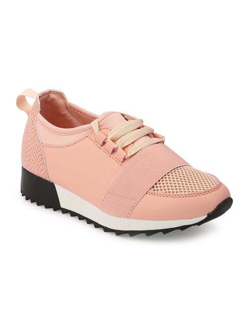 pink patent leather laceup sneakers - 15144805 - Very Small Image - 1