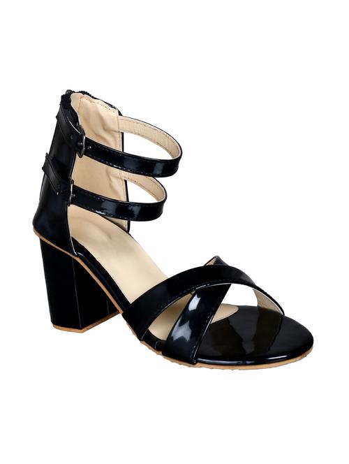 black patent leather closed back sandals - 15145295 - Very Small Image - 1