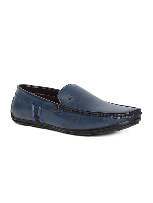navy leatherette office wear loafer - 15145583 - Very Small Image - 1