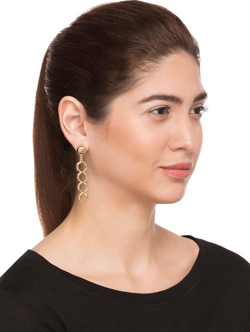 gold drop earring - 15146040 - Very Small Image - 1