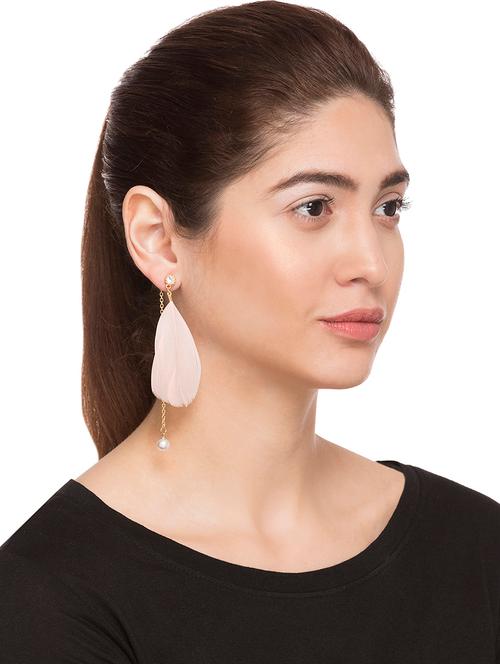 pink drop earring - 15146045 - Very Small Image - 1