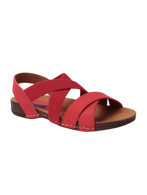 red back strap sandal - 15146765 - Very Small Image - 1