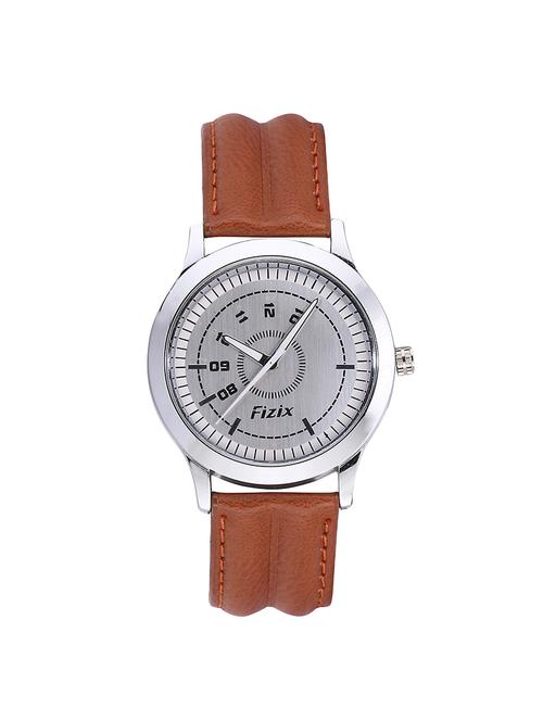 jm mens brown strap analog watch - 15147025 - Very Small Image - 1