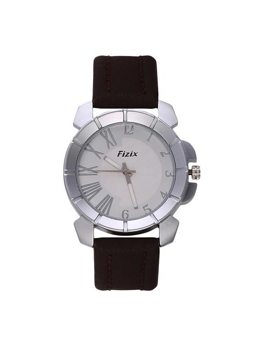 jm mens white dial analog watch - 15147026 - Very Small Image - 1