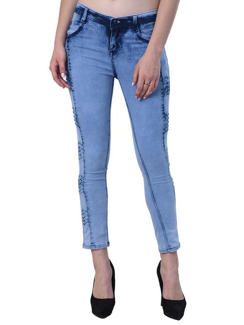 blue solid denim jeans - 15148410 - Very Small Image - 1