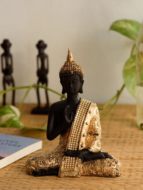 handcrafted meditating blessing buddha - 15149513 - Very Small Image - 1