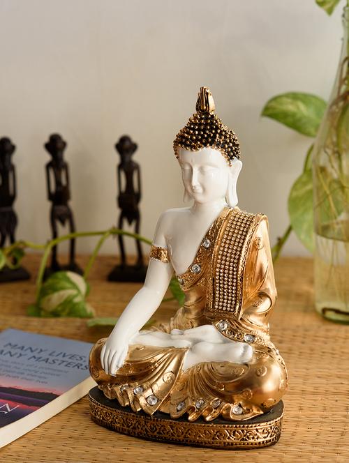 handcrafted meditating decorative buddha - 15149523 - Very Small Image - 1