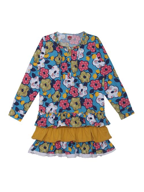 multi colored cotton frock - 15149833 - Very Small Image - 1