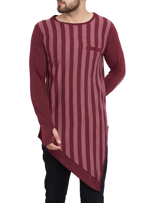 maroon cotton tshirt - 15149957 - Very Small Image - 1