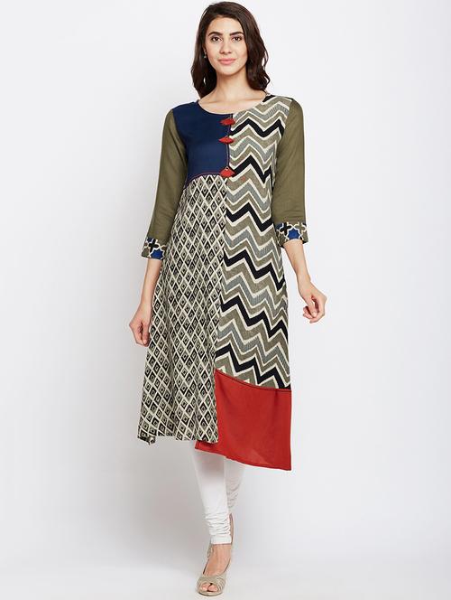 women's asymmetric kurta - 15151244 - Very Small Image - 1