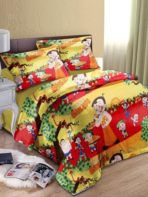 polycotton double bedsheet with 2 pillow covers - 15153098 - Very Small Image - 1