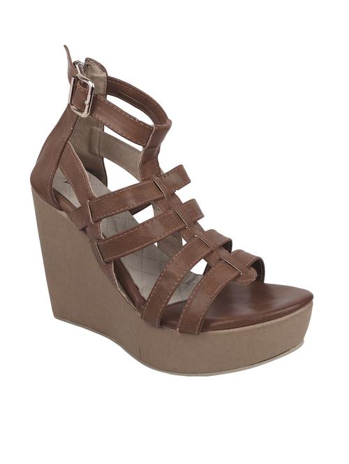 tan platforms wedge - 15153172 - Very Small Image - 1