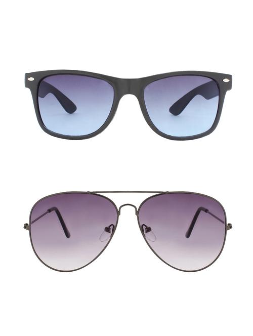 abner combo of 2 sunglasses wayfarer & aviator sunglasses-combo 2373 - 15156150 - Very Small Image - 1