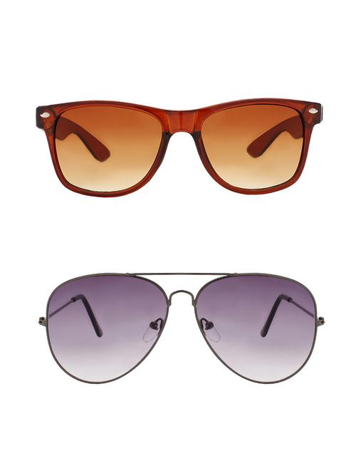 abner combo of 2 sunglasses wayfarer & aviator sunglasses-combo 2379 - 15156156 - Very Small Image - 1