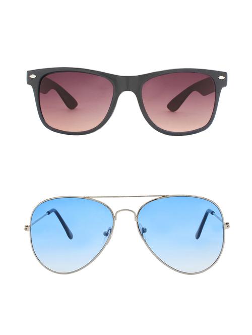 abner combo of 2 sunglasses wayfarer & aviator sunglasses-combo 2384 - 15156161 - Very Small Image - 1